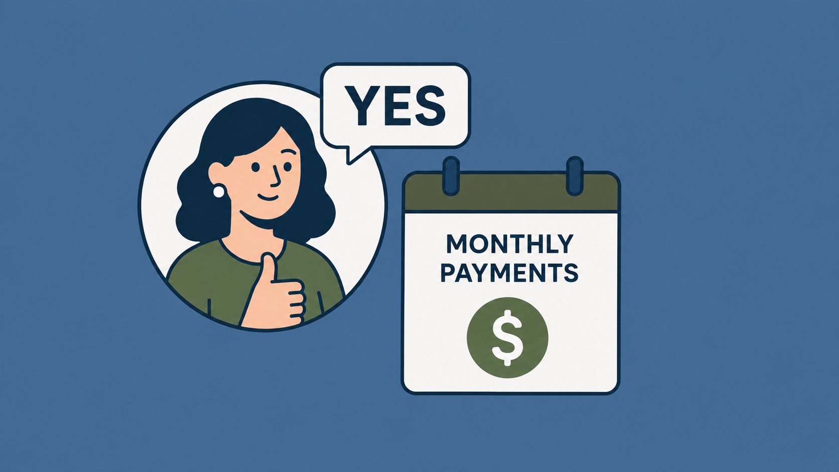 Practitioner discussing monthly payment options with a patient