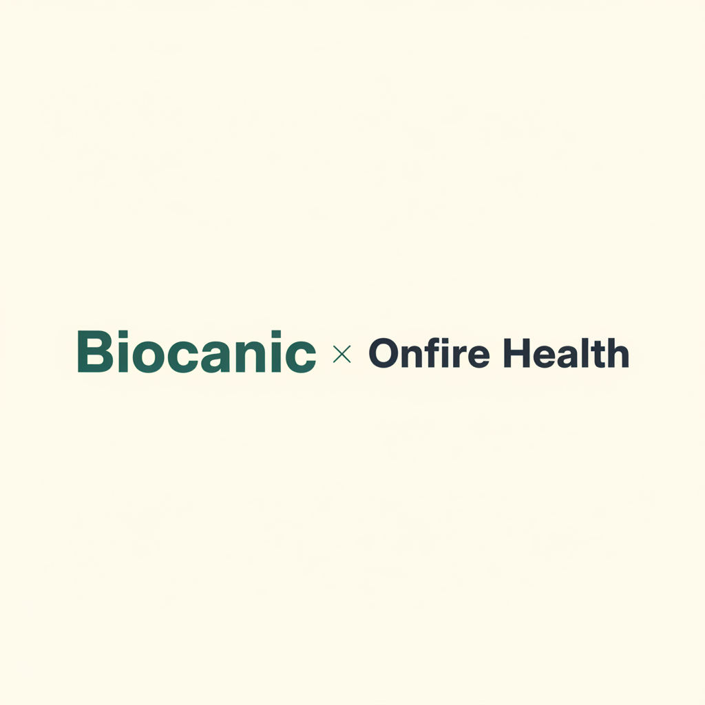 Biocanic and Onfire Health partnership announcement